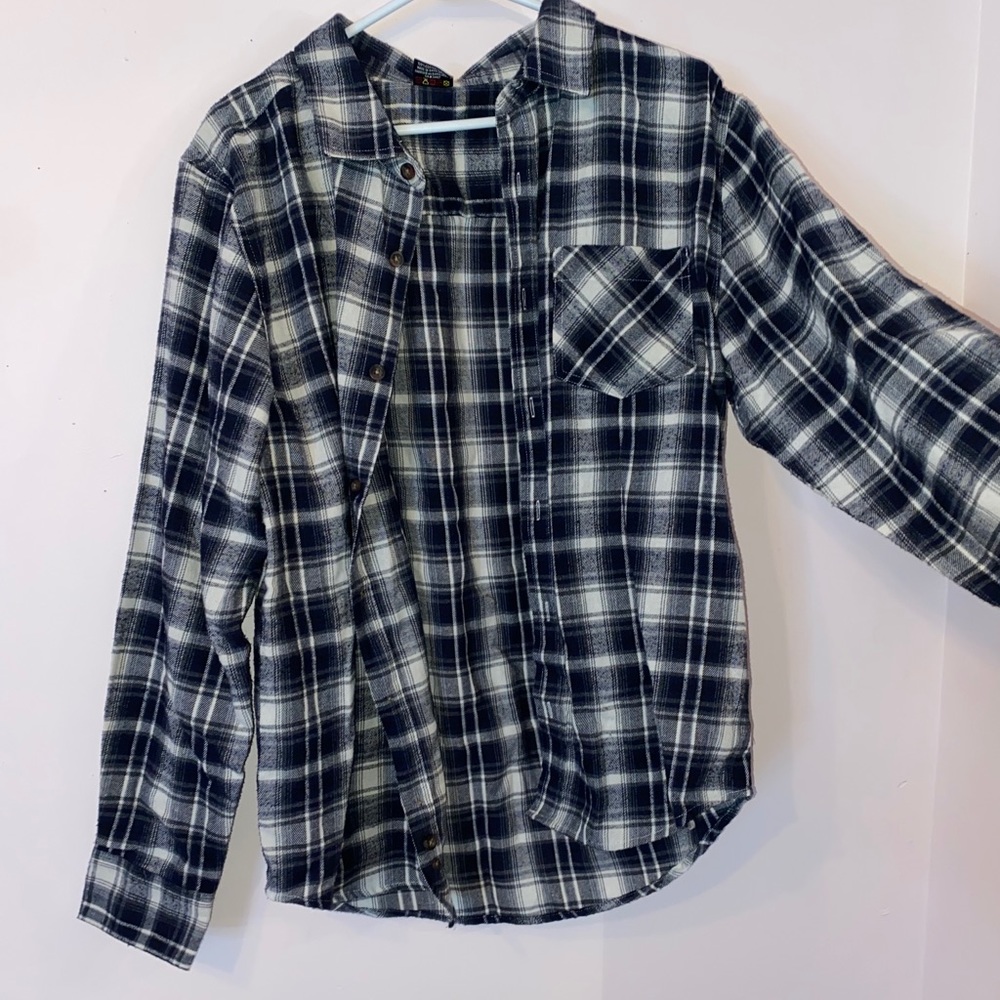 oversized flannel size M